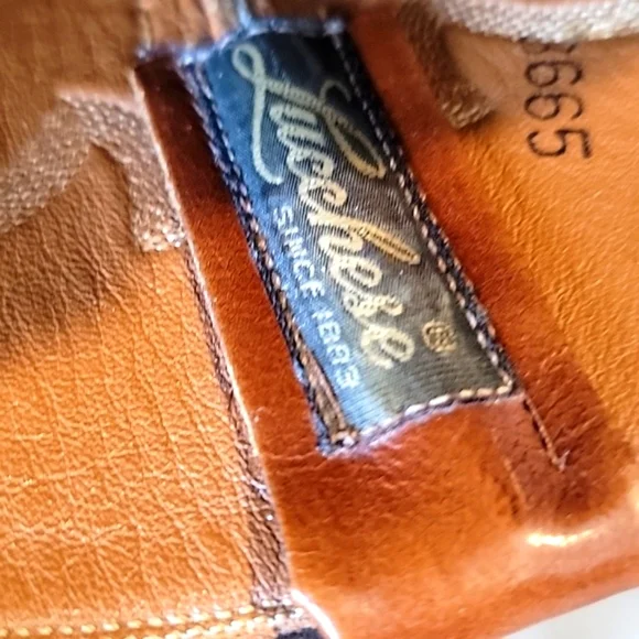 Lucchese Mens Brown Full Quill Ostrich Leather Sz 9 1/2 D - Picture 8 of 9